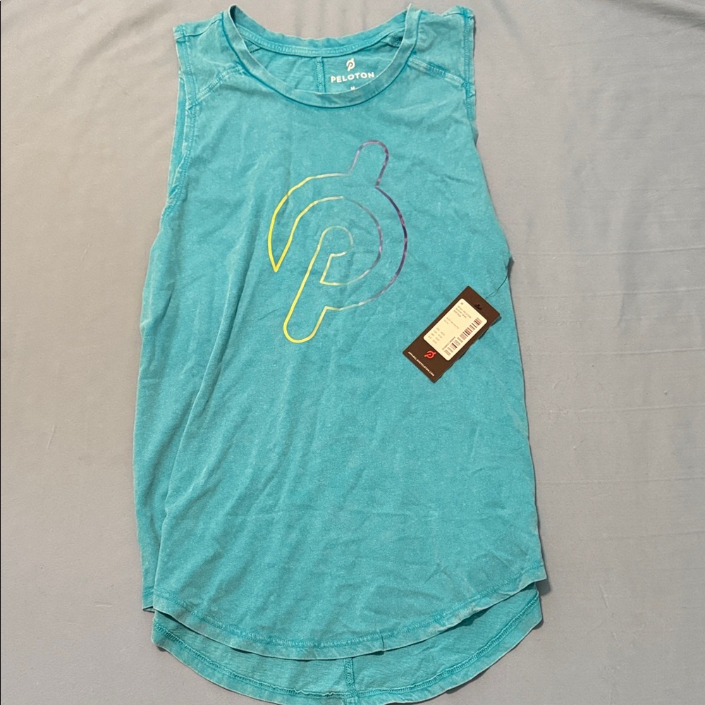 Peloton Women's Aqua Muscle Tee